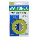 Yonex Overgrip Wet Super Grap 0.6mm (Komfort/glatt/leicht haftend) citrusgrün 3er